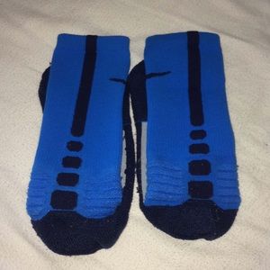 Blue nike hyper elite socks